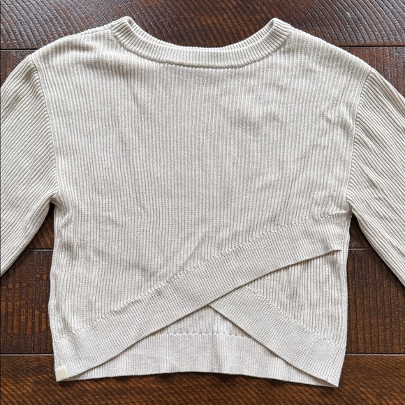 lululemon athletica Sweaters - LULULEMON Reversible CrossOver Sweater Size 4 Balletcore Yoga
